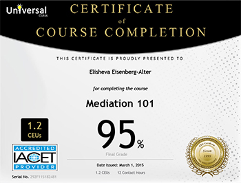 Mediation-Certificate
